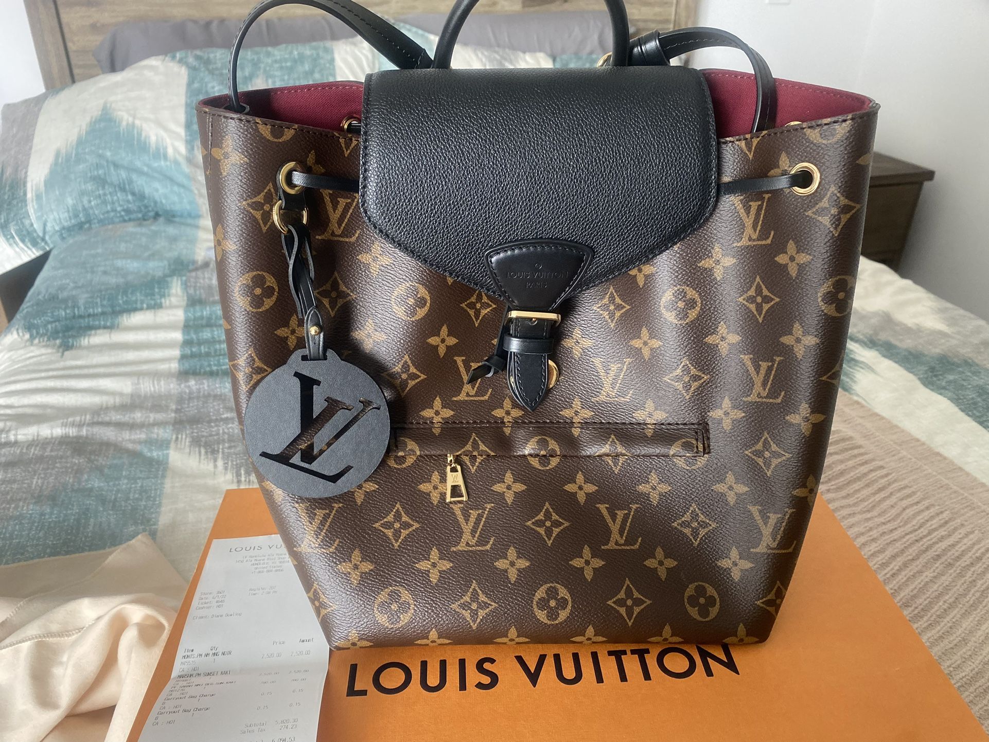 Authentic Louis Vuitton Medium Backpack Purse 