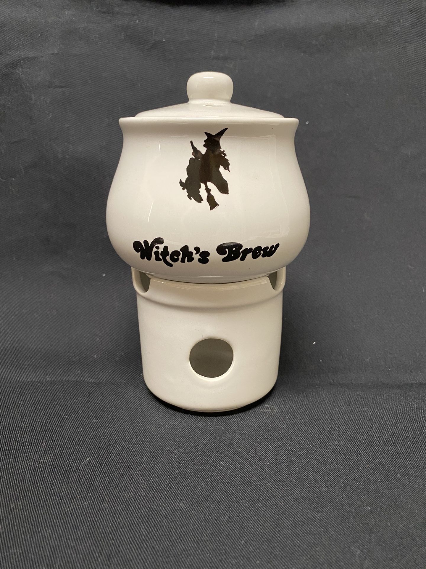 Halloween Decorations Witchs Witches Brew Votive Candle Holder Wax Melt Essential Oil Holder