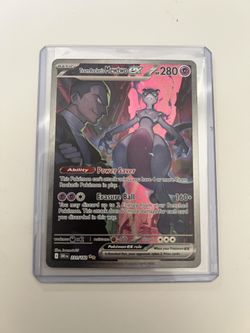 EXCELLENT CONDITION Pokémon Team Rocket’s Mewtwo Ex SIR MINT NO TRADES