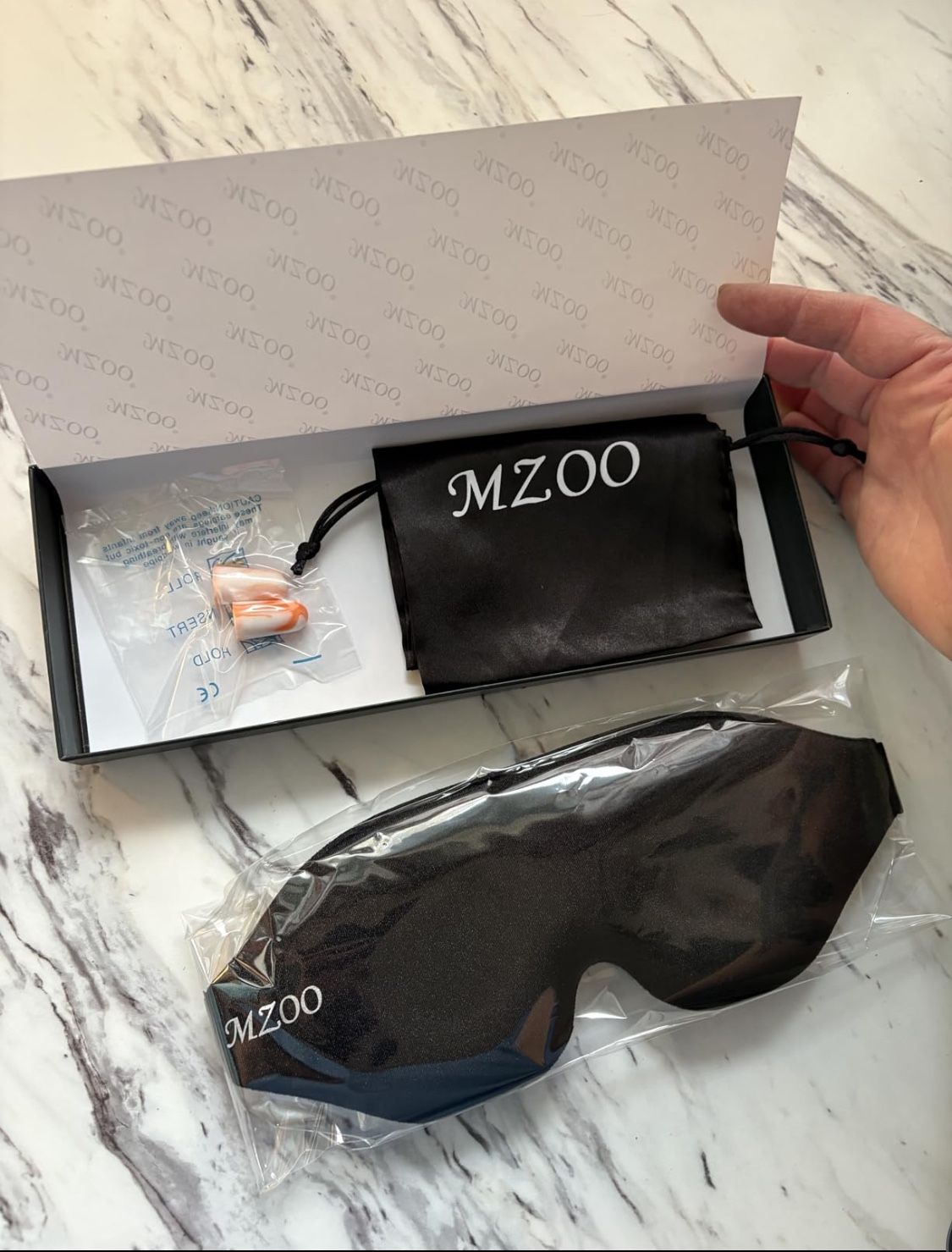 MZOO Sleeping Eye Mask for Men & Women Black