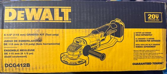 DeWALT 4 1/2 inch cordless grinder battery not included