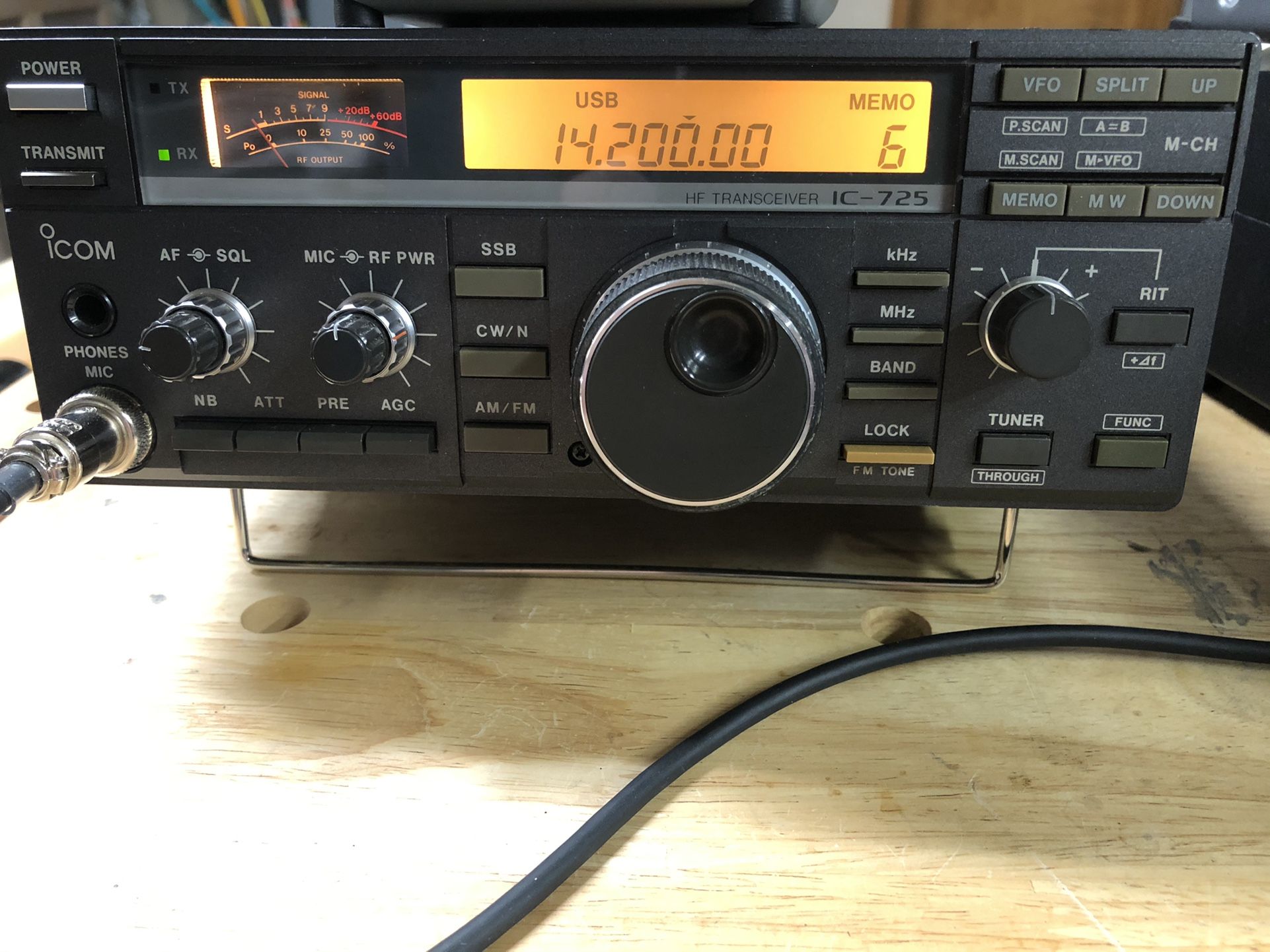 ICOM IC-725 HF, PS-55, Kenwood KPS-15