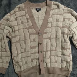 forever 21 brown and beige cardigan 