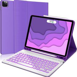 iPad Pro 12.9 Case with Keyboard for 2022 6th/2021 5th Gen |