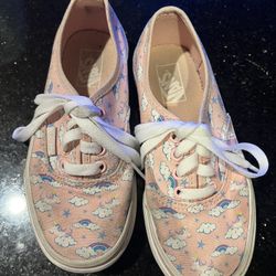 Slightly Used Girls Vans Size 13.5