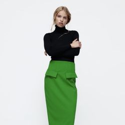 Green Pencil Skirt