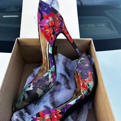 Tropical Multicolored Jessica Simpson Heels