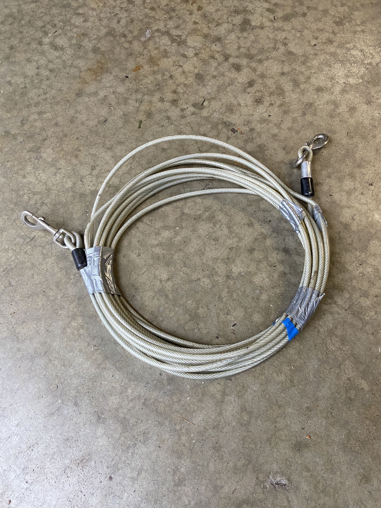 Dog Runner Tie Out Cable  For Dogs (40’) Long