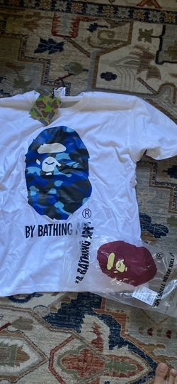 size m blue bape