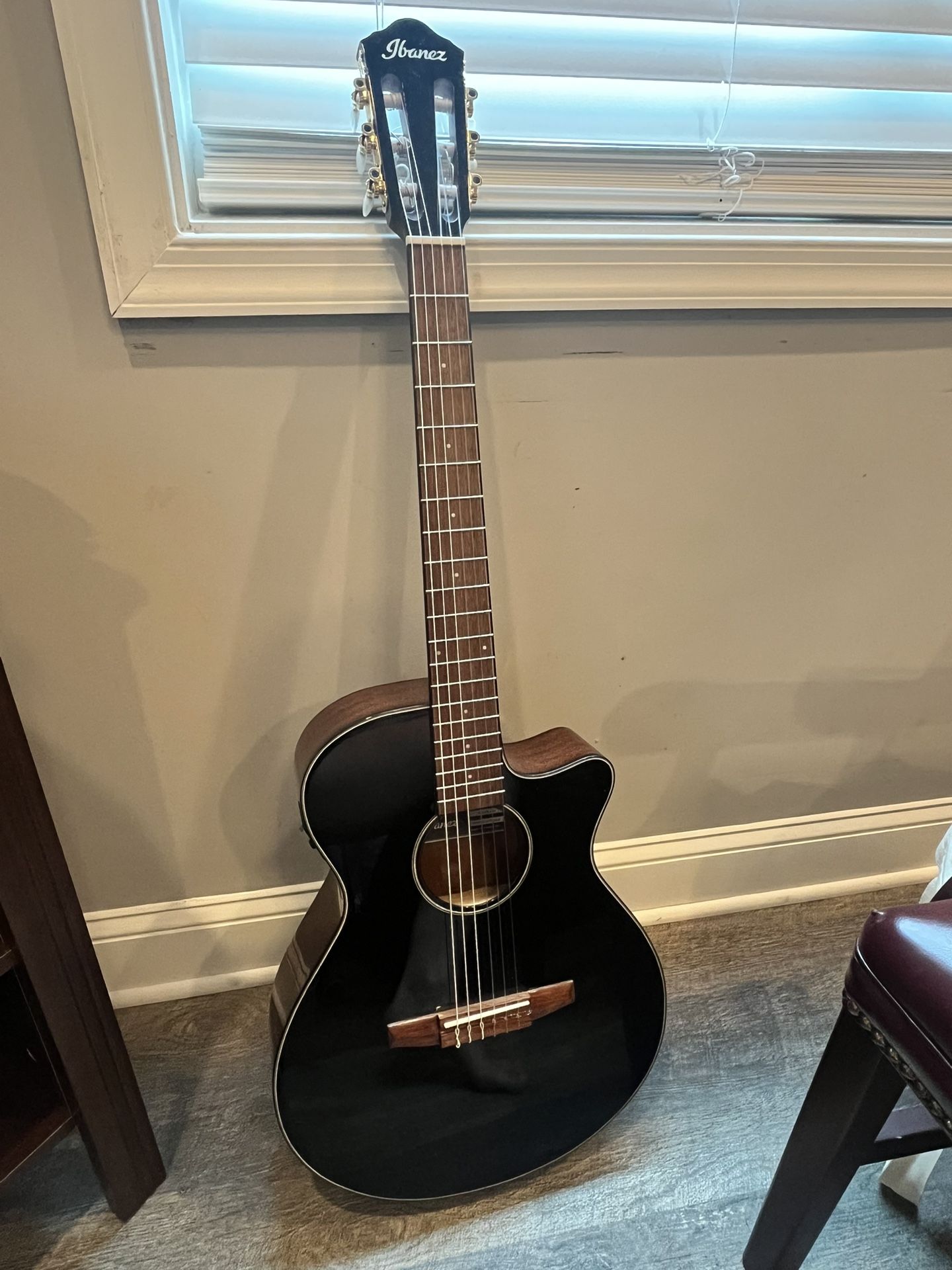 Ibanez Dreadnought Acoustic-Electric Guitar Black