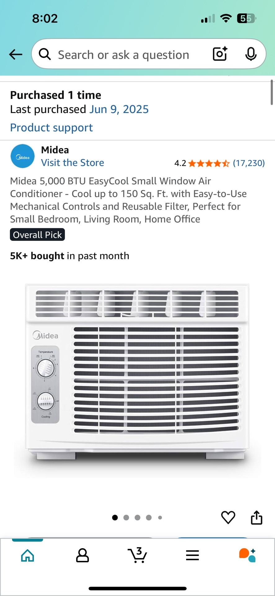 BRAND NEW Window AC Unit with original packaging.
