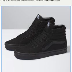 Vans converse shoes , Men Size 7.5,  Women Size 9