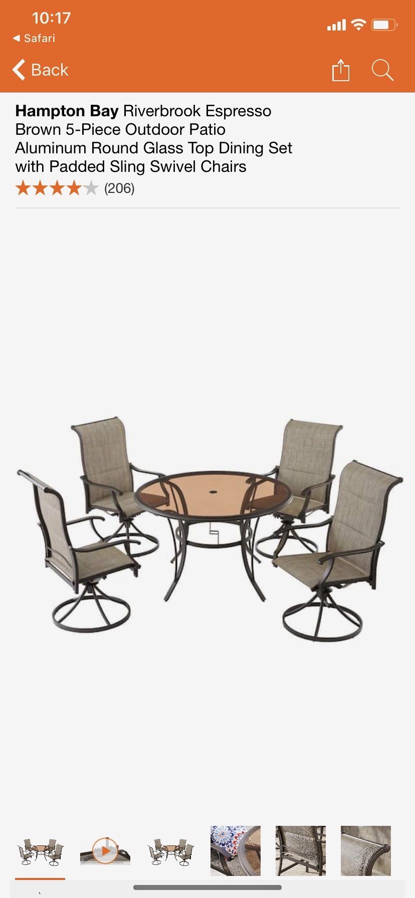 Hampton Bay Patio Set 