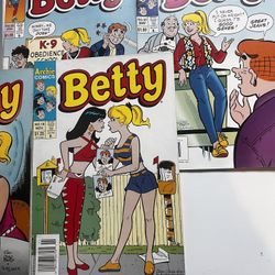 Set Of Seven Betty Comics From The Archie Series