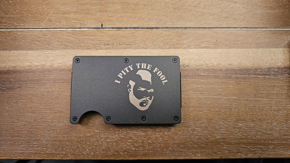 Mr. T Black Aluminum Wallet RFID Blocking 