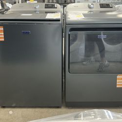 MAYTAG Pet Pro & Extra Power 5.2 cu. ft. Washer w/Agitator, 7.4 cu. ft Vented Electric Dryer