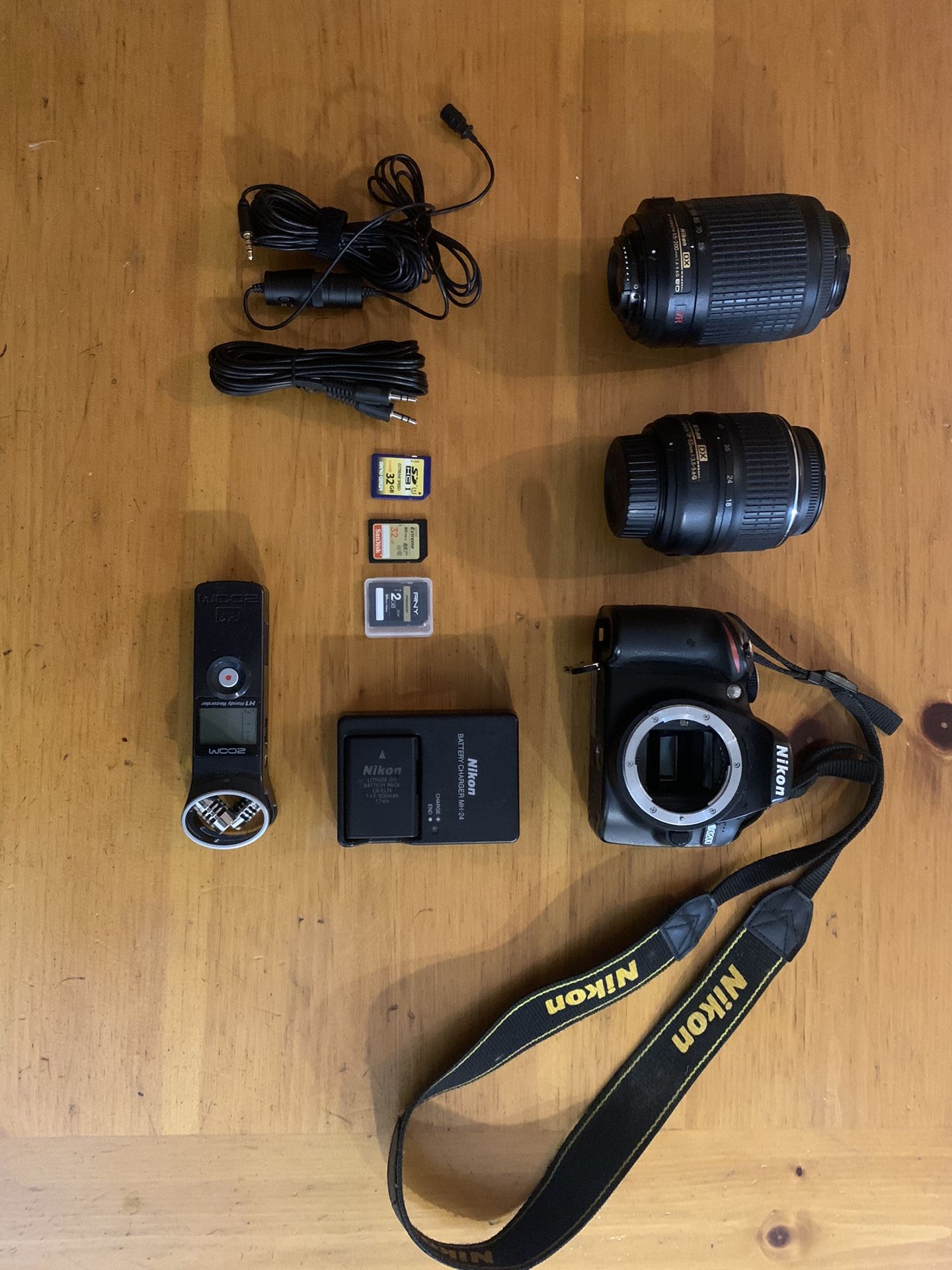 Nikon D3200 Camera With Accessories