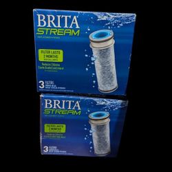 Brita Stream Replacement Filters, 2 Boxes