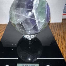 80 - 95mm Rainbow Fluorite Sphere