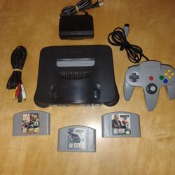 Nintendo 64 Gaming Console Bundle Collection N64 Entertainment System Game's Controller 