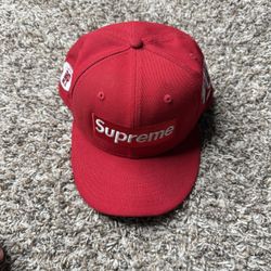 Red Supreme Hat (jersey Edition ) (7 1/8)