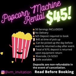 Popcorn machine