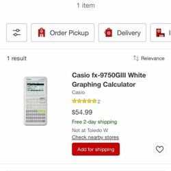 Casio fx-9750GIII-WE White Graphing Calculator