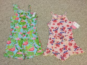 NWT 7/8 Girl’s Rompers