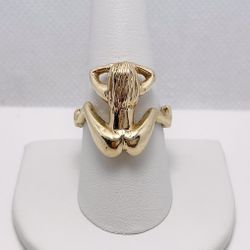 Solid 14k Yoga Pose Ring