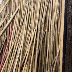 1 Inch By 8 Foot Bamboo Poles 
