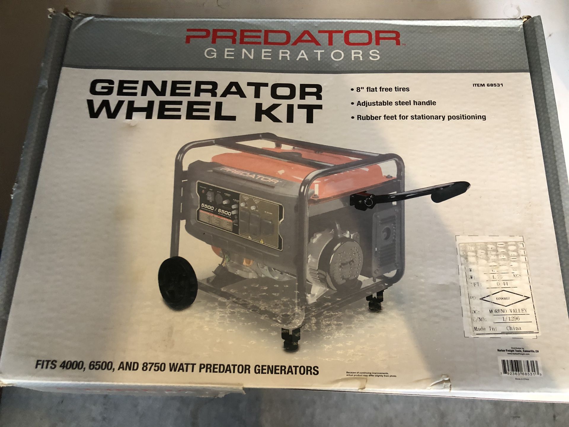 Generator Wheel Kit
