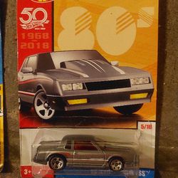 Hot Wheels 50th Anniversary (2017) Gray '86 Monte Carlo SS Toy Car #5/10