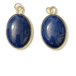 Sterling Lapis 35mm Pendants