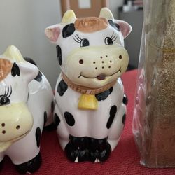Sugar Bowl And Other Cow Container