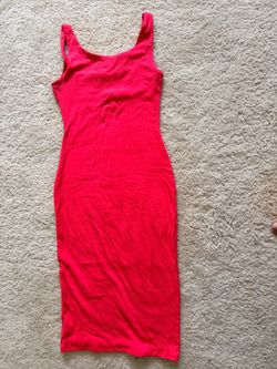 Fashion nova salmon tank dress size S