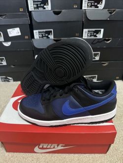 Nike Dunk Low Midnight Navy Game Royal Black DH9765-402 Size7Y Brand New