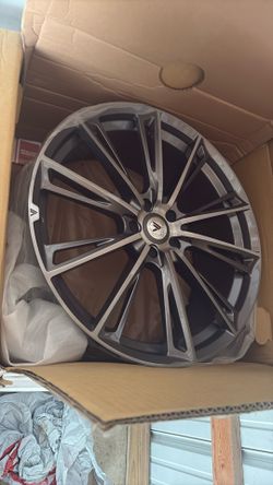 22” Black Label Ashanti Rims “new”