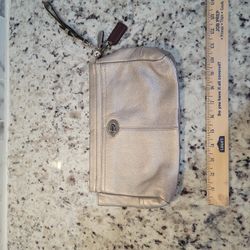 Silver Coach Handbag