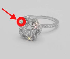 Look closely! The "Lotus Petal" Floral Halo Ring Size 6 & 7.