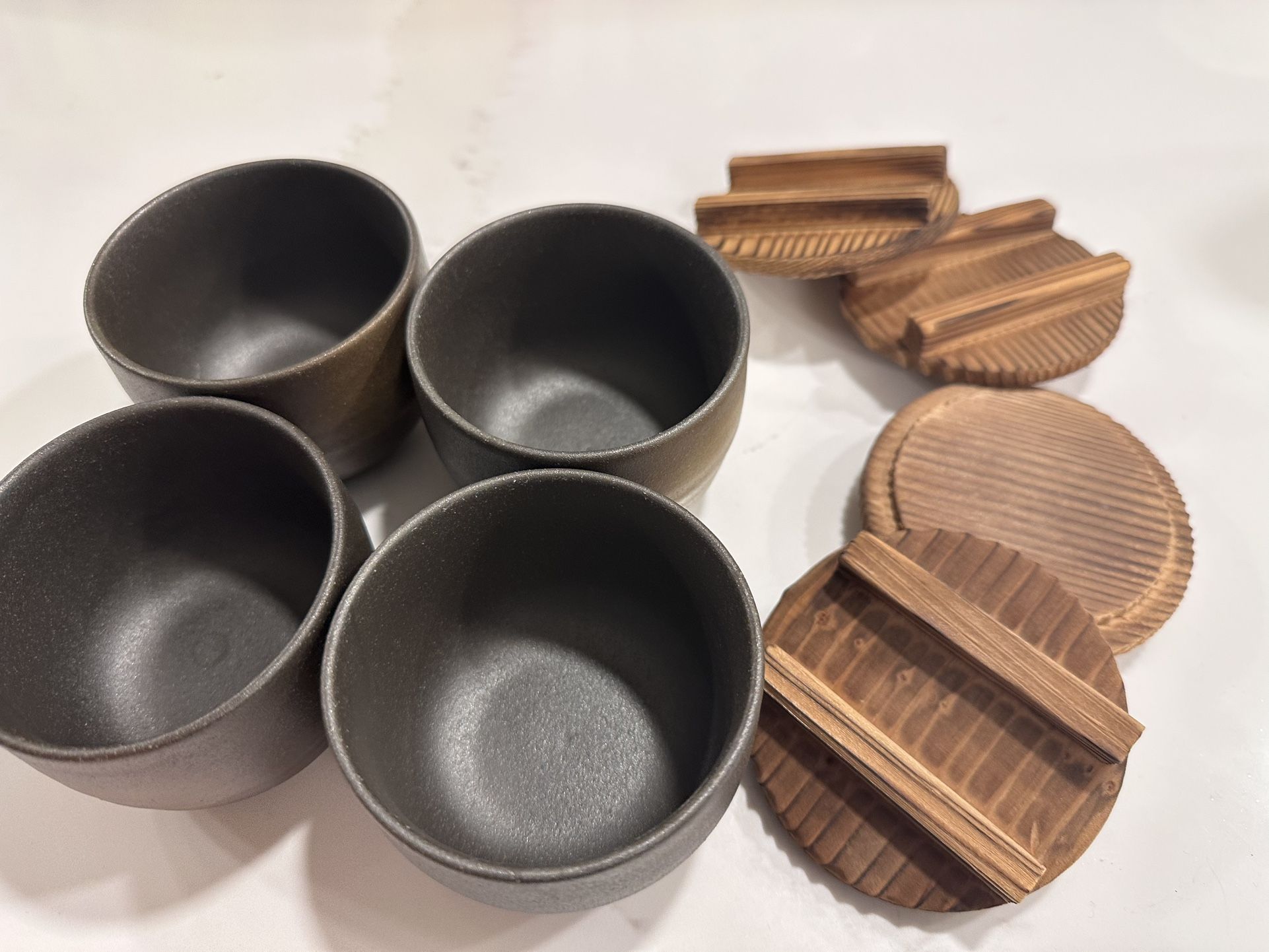 Japanese Chawanmushi X 4 With Lid