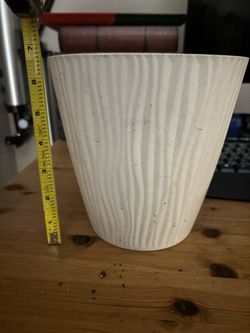 White self watering Plant pot