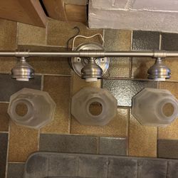 Bathroom Nickel Light