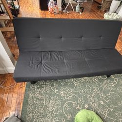 Black IKEA futon 