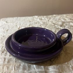 Purple Magic Creations Pottery Candle Holders
