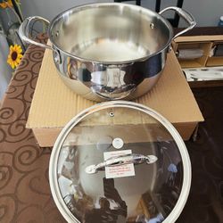 Princess House 6Qt Tri-ply Stainless Steel Cookware $100