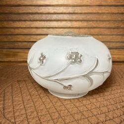 Vintage 6” Glass Globe with 3 1/8” Outside Diameter Fitter 