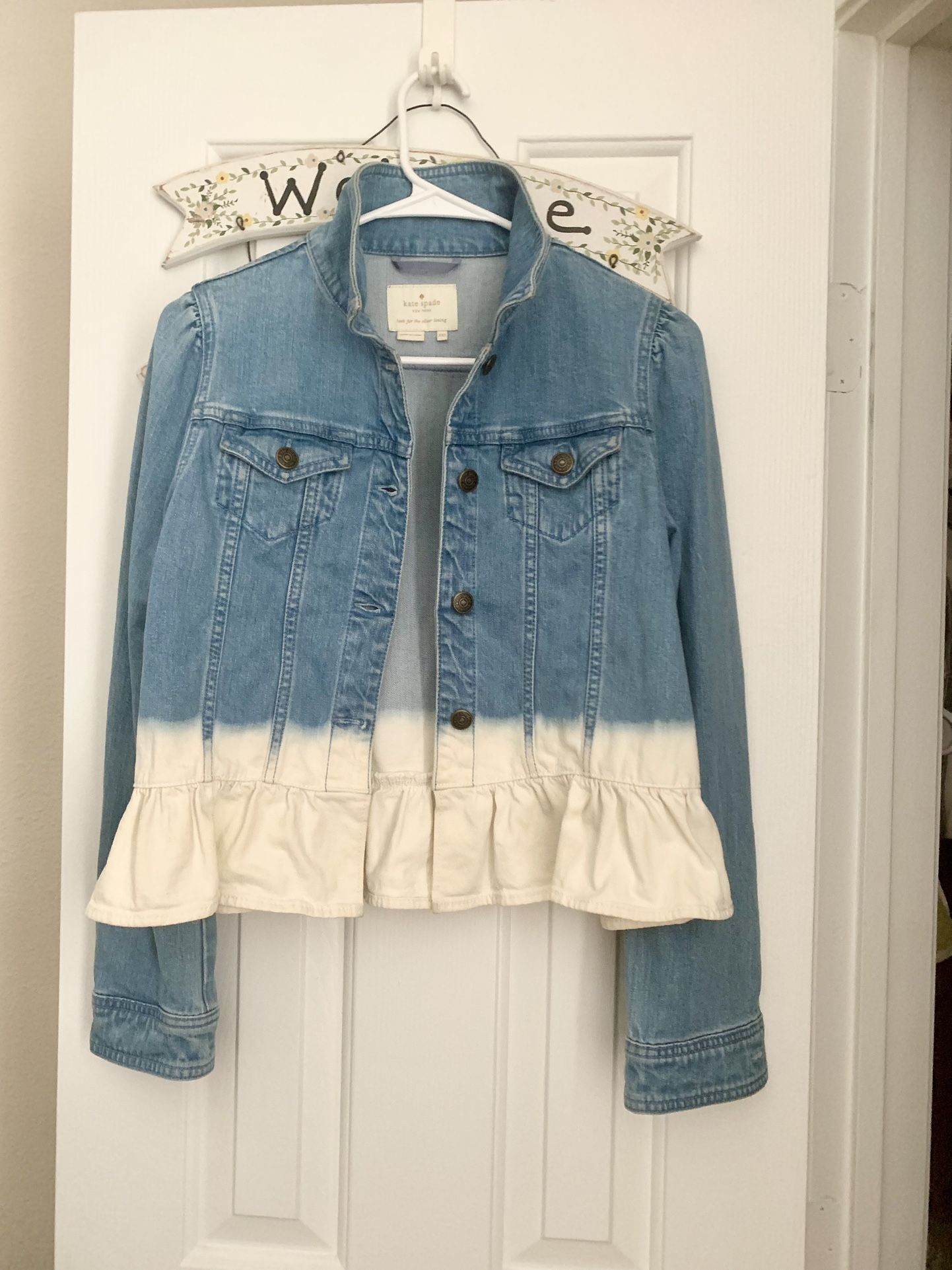 Kate Spade Peplum Denim Jacket