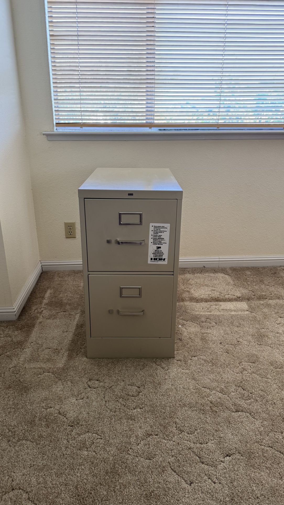 File Cabinet: HON 2 Drawer (no lock)