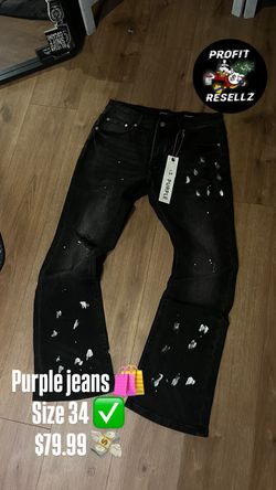 flared purple jeans 🛍️