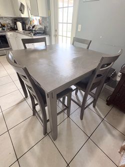 Dining table and chairs